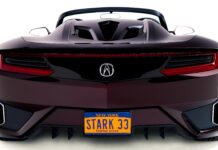 Acura виставить на аукціон унікальний родстер NSX Тоні Старка